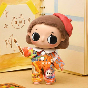 Complete your collection with the orange dress scene from نومي بلايند بوكس and pop mart, featuring exclusive بلايند بوكس and صندوق غامض items by بوب مارت.