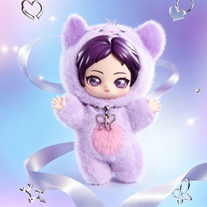 Experience the delightful design of the purple figure scene in the نومي بلايند بوكس series by pop mart, featuring fun بلايند بوكس and صندوق غامض pieces by بوب مارت.