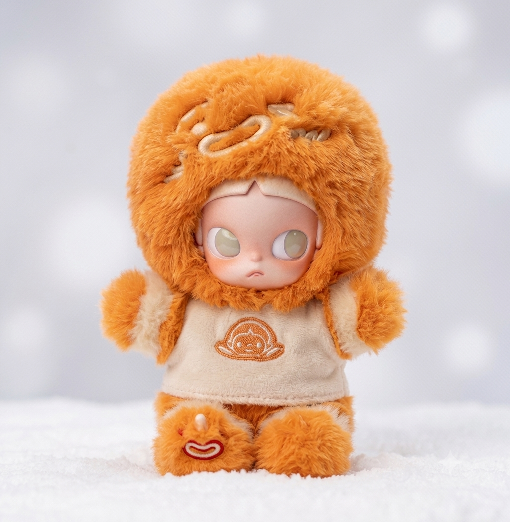 [New Zsiga Gingerbread Man] Pop Mart Sister Gazi Figurine 1-8 Movable Plush Decoration for Girls