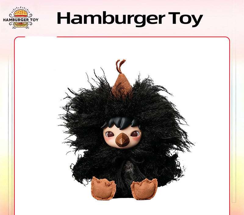 Experience the delightful design of the black monster figure in the نومي بلايند بوكس series by pop mart, featuring fun بلايند بوكس and صندوق غامض pieces by بوب مارت.