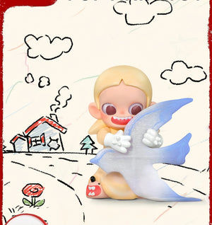 [People walking along Zsiga] Pop Mart handmade office blind box ornaments, Sister Ga Zi gives a girl's birthday