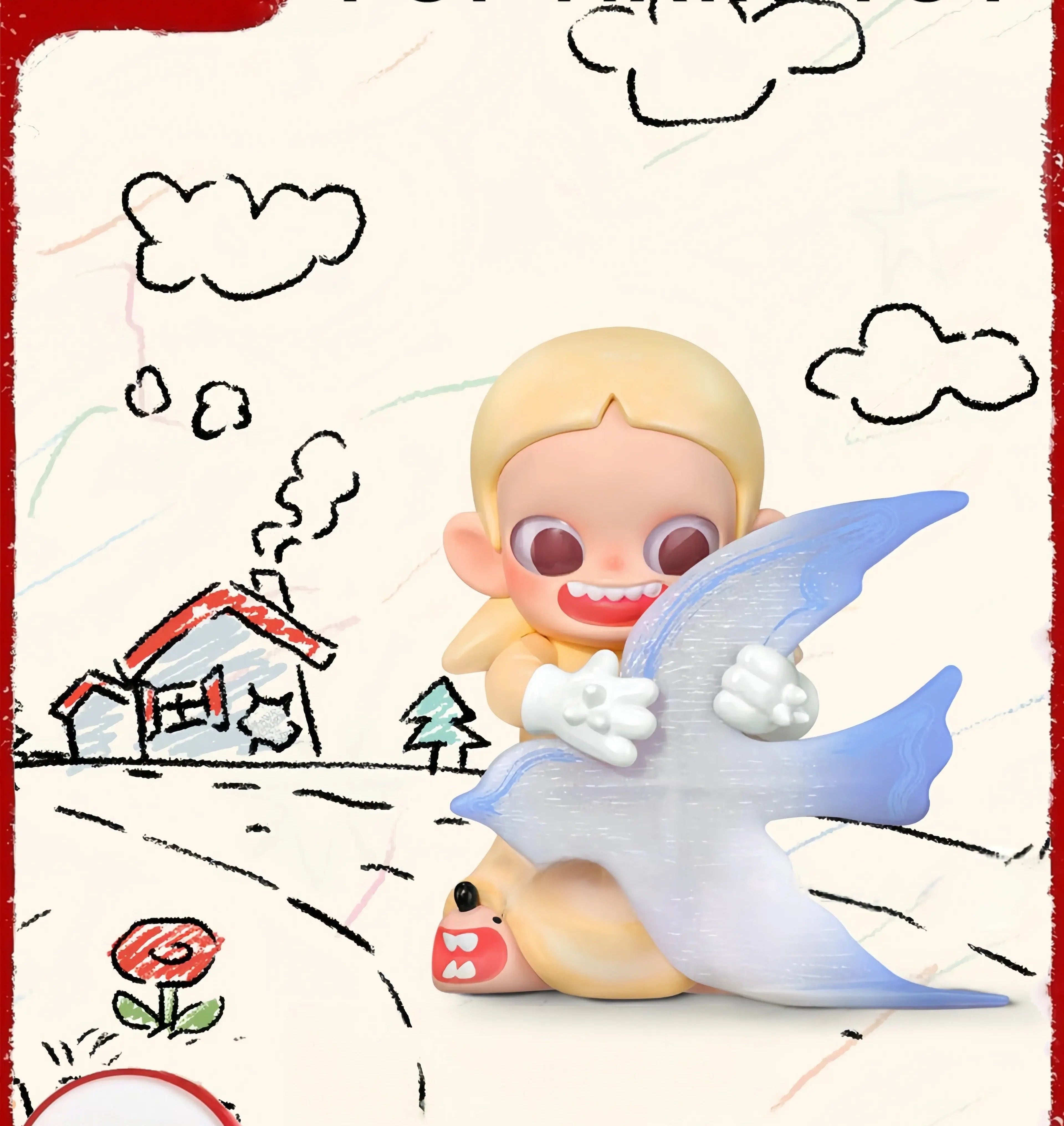 [People walking along Zsiga] Pop Mart handmade office blind box ornaments, Sister Ga Zi gives a girl's birthday
