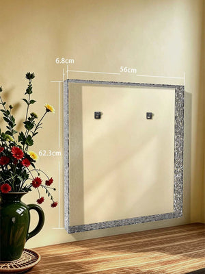 Compatible with LEGO 31221 Klimt "The Kiss" display box, integrated water-ripple photo frame, fully transparent wall-mounted storage box