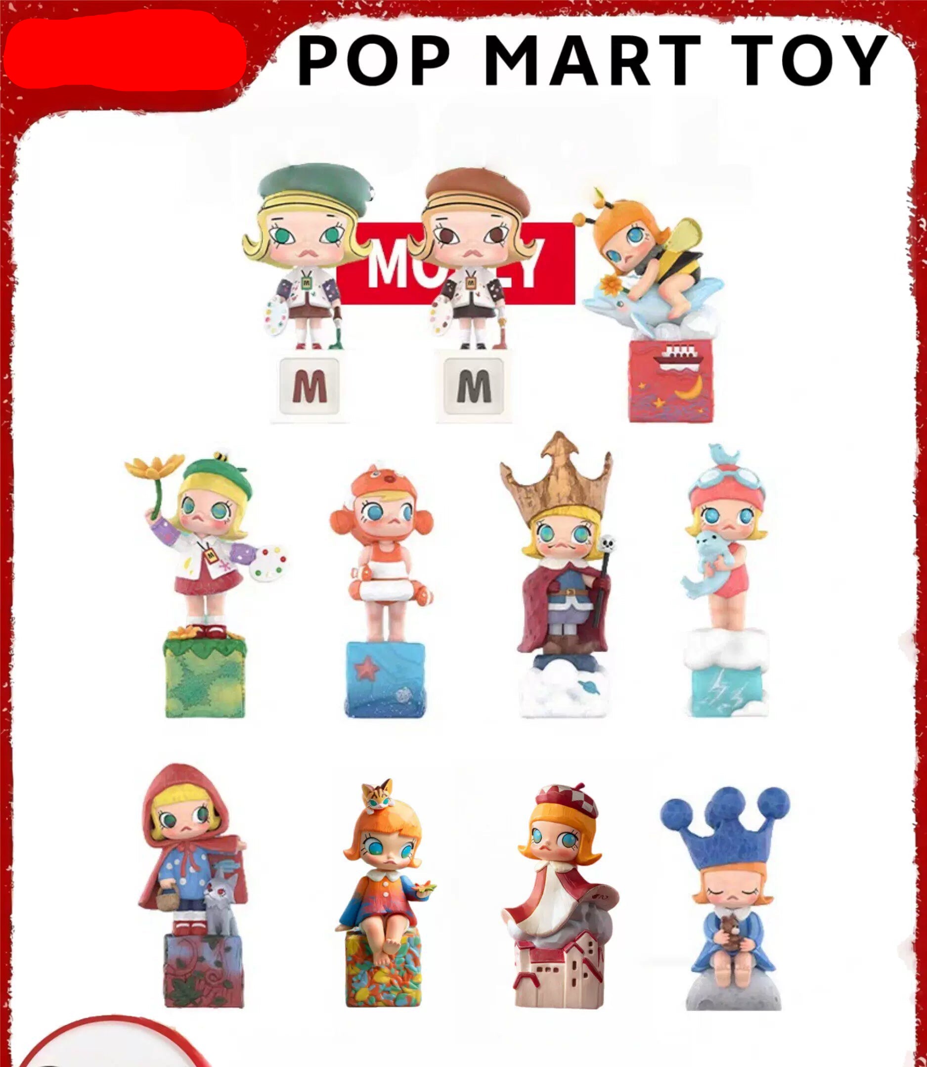 [New Molly 20th Anniversary] Bubble Mart along the way of the scenery figure blind box ornament doll for girls