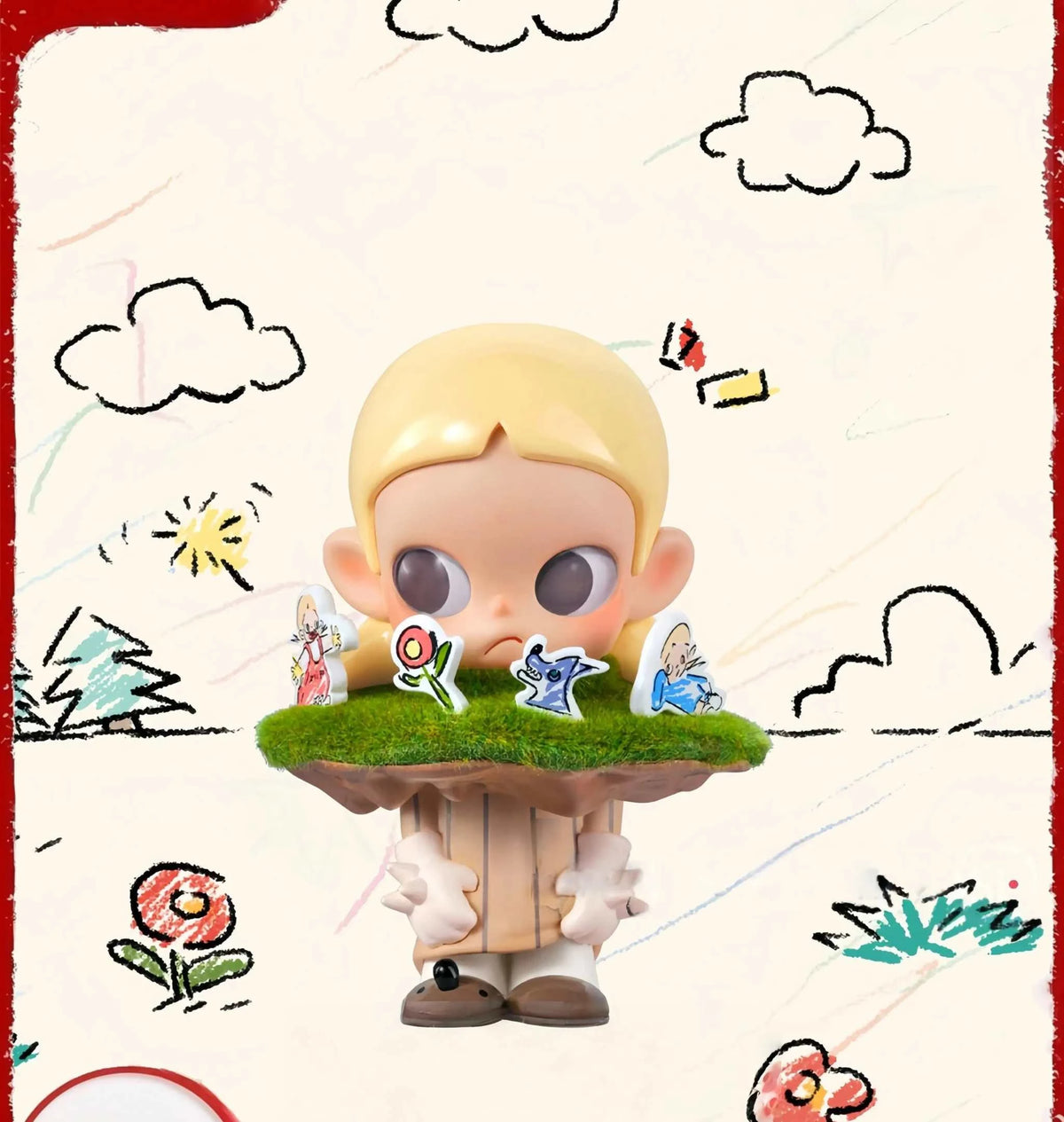[People walking along Zsiga] Pop Mart handmade office blind box ornaments, Sister Ga Zi gives a girl's birthday