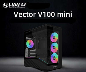 صندوق غامض من سلسلة فيكتور Vector V100 mini من LIAN LI بتصميم أنيق وإضاءة جذابة