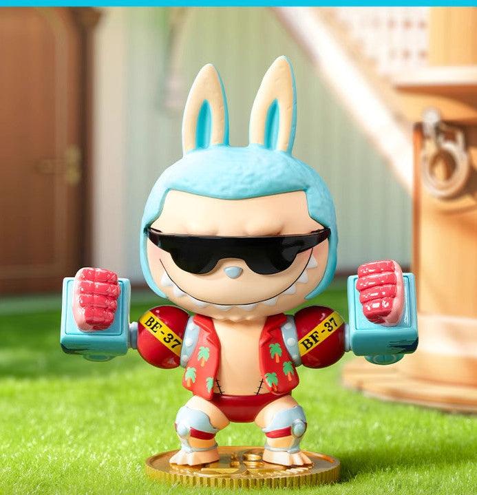 Pop Mart Labubu The Monsters One Piece Franky figure, featured item in blind box KSA anime collections | مجسم فرانكي من سلسلة بوب مارت لابوبو ذا مونسترز ون بيس.