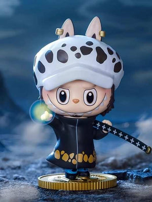 Pop Mart Labubu The Monsters One Piece Trafalgar Law figure, an authentic Labubu One Piece blind box item | مجسم ترافلغار لو من سلسلة بوب مارت لابوبو ذا مونسترز ون بيس.