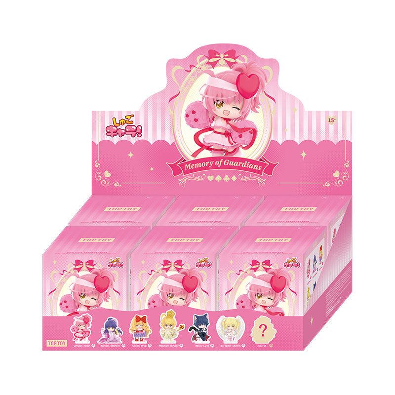 Full display box set containing multiple units of Shugo Chara Memory of Guardians series for Shugo Chara KSA collectors