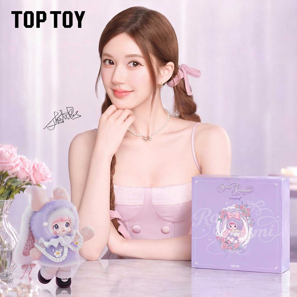 صندوق غامض دمية نومي روزي من TOP TOY أصلية 100% مصنوعة من قماش قطيفة فاخر مع ملحقات جمع مميزة