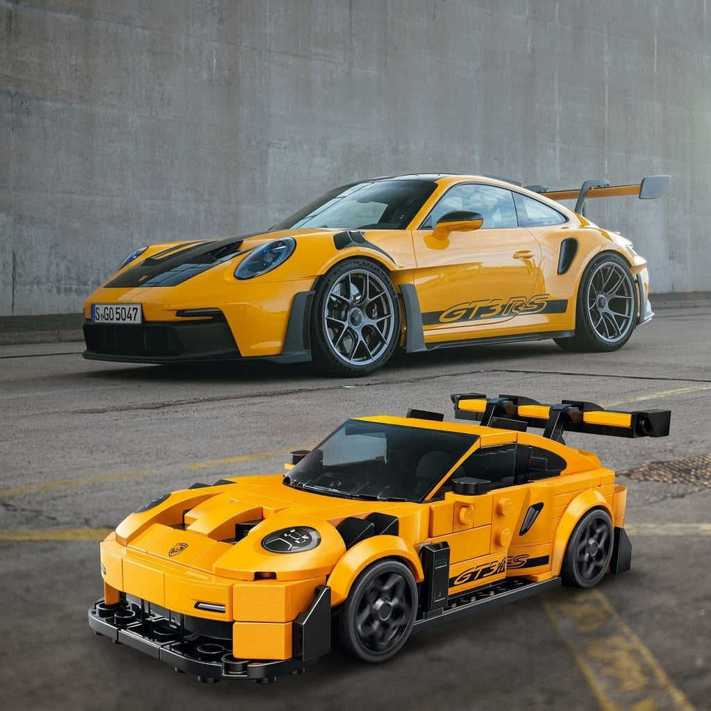 تفاصيل مجسم بورش 911 GT3 RS من مكعبات LEGO