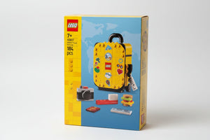 LEGO 40817 yellow suitcase and hand-carry suitcase, men's and girls' building blocks children's toy gift